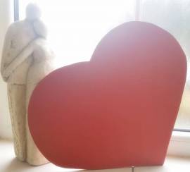 Rotes Herz 35*35 cm - Bild vergr��ern 