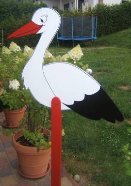 Adebar OHNE Babywindel - Bild vergr��ern 