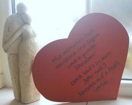 Rotes Herz 35*35 cm - Bild vergr��ern 
