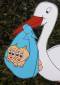Stehender Storch f�r Zwillinge 2 Jungen