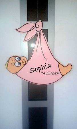 Haust�r Windel rosa - Bild vergr��ern 