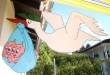 fliegend/ 2 Jungen